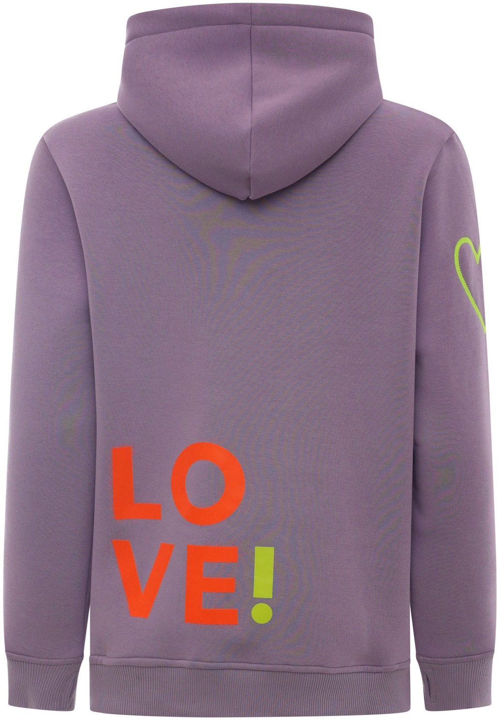 Zwillingsherz Kapuzensweatshirt, mit "Love"-Aufdruck und gesticktem Herz am günstig online kaufen