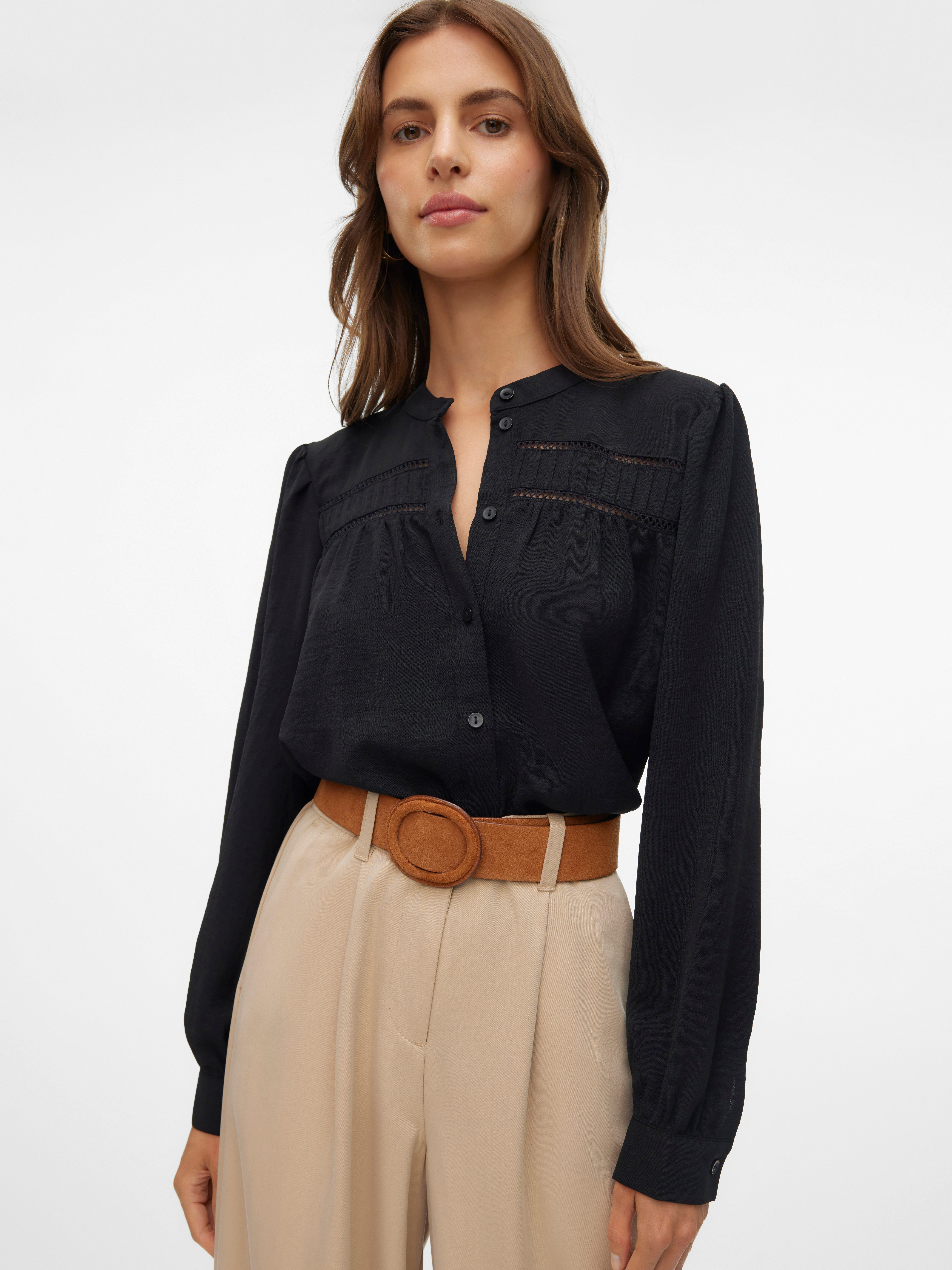 Vero Moda Langarmbluse VMEMMA LS LACE günstig online kaufen