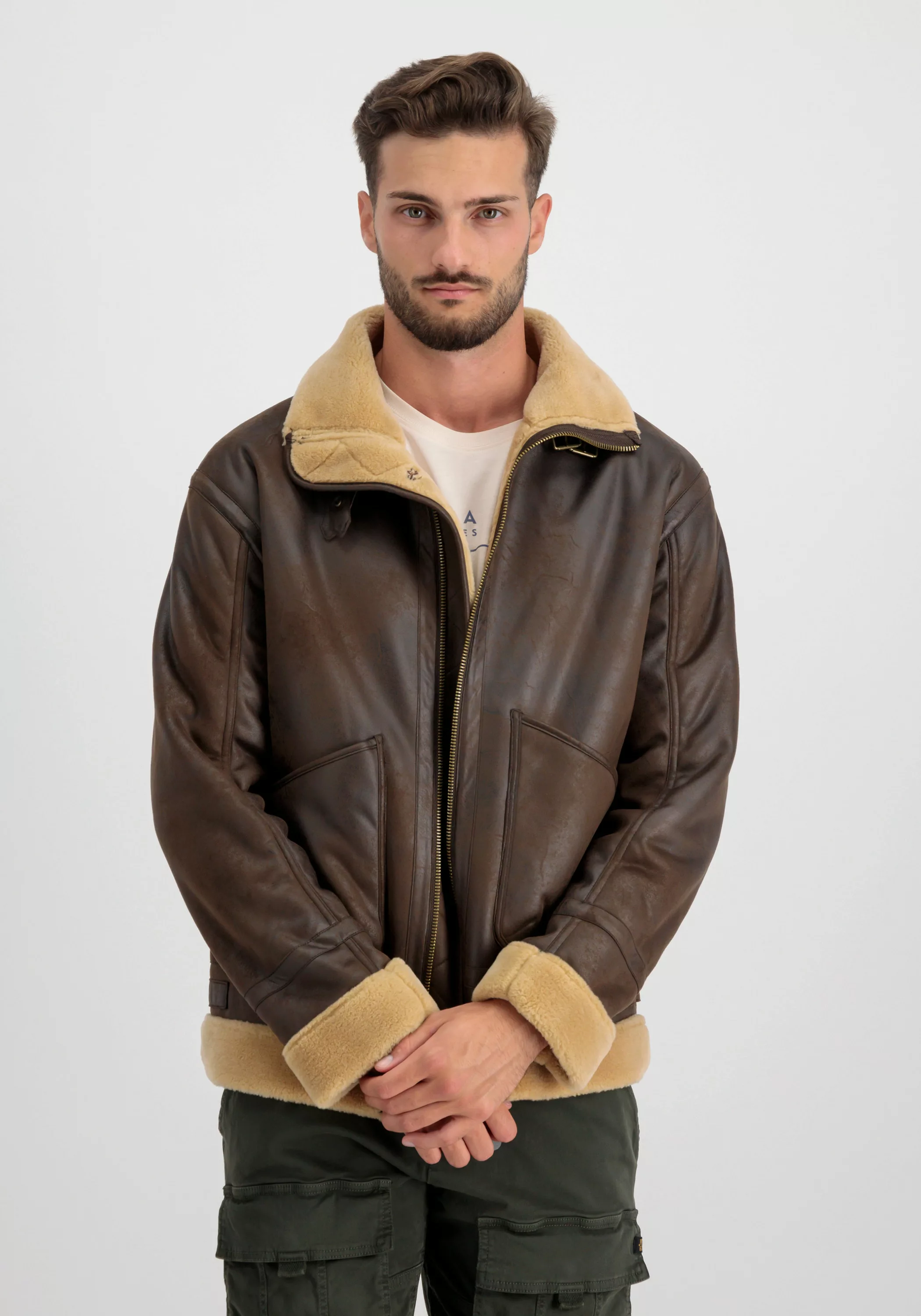 Alpha Industries Lederjacke "Alpha Industries Men - Leather & Vegan Jackets günstig online kaufen