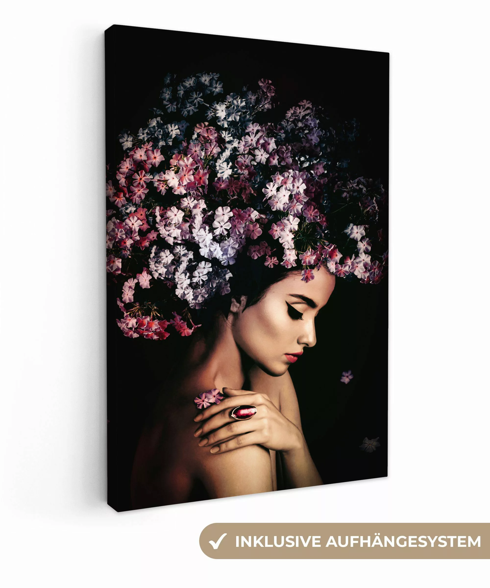 OneMillionCanvasses® Leinwandbild Blossom - Frau - günstig online kaufen