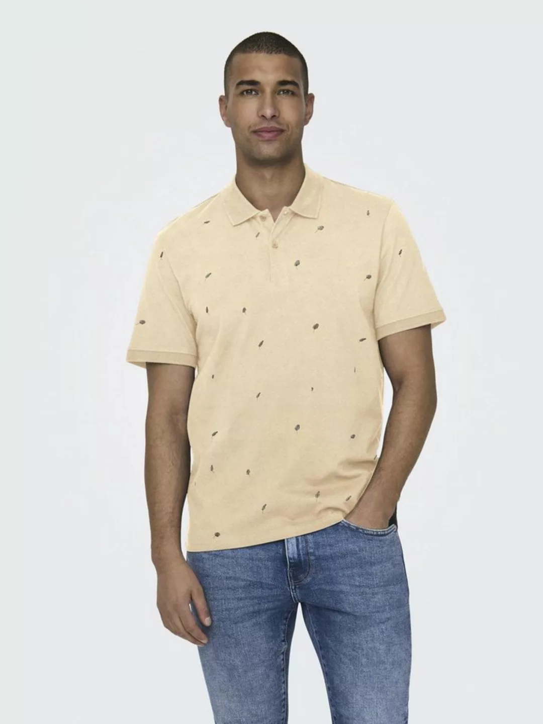 ONLY & SONS Poloshirt Poloshirt aus Baumwolle Klassisches Kurzarm Polohemd günstig online kaufen