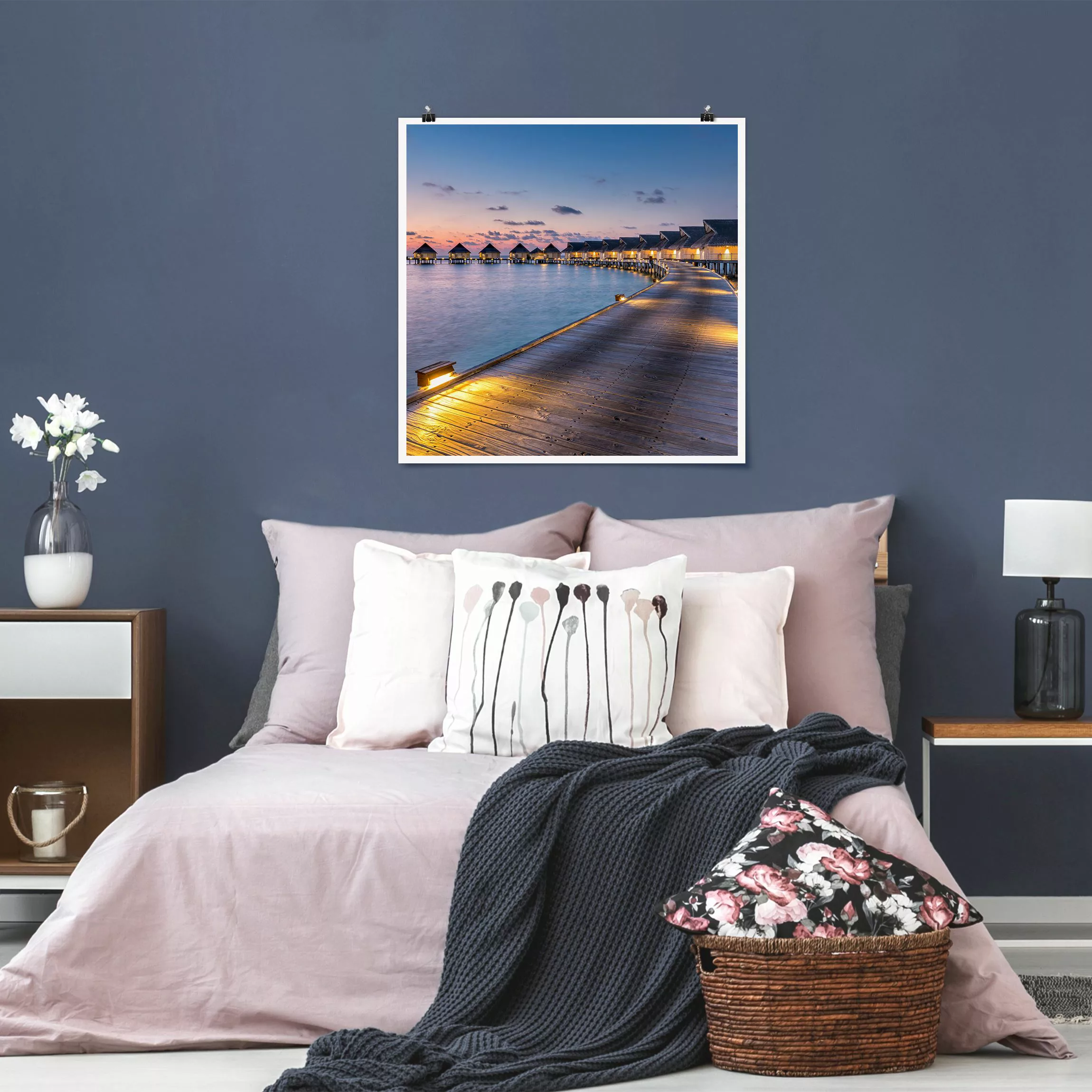 Poster Sonnenuntergang im Paradies günstig online kaufen