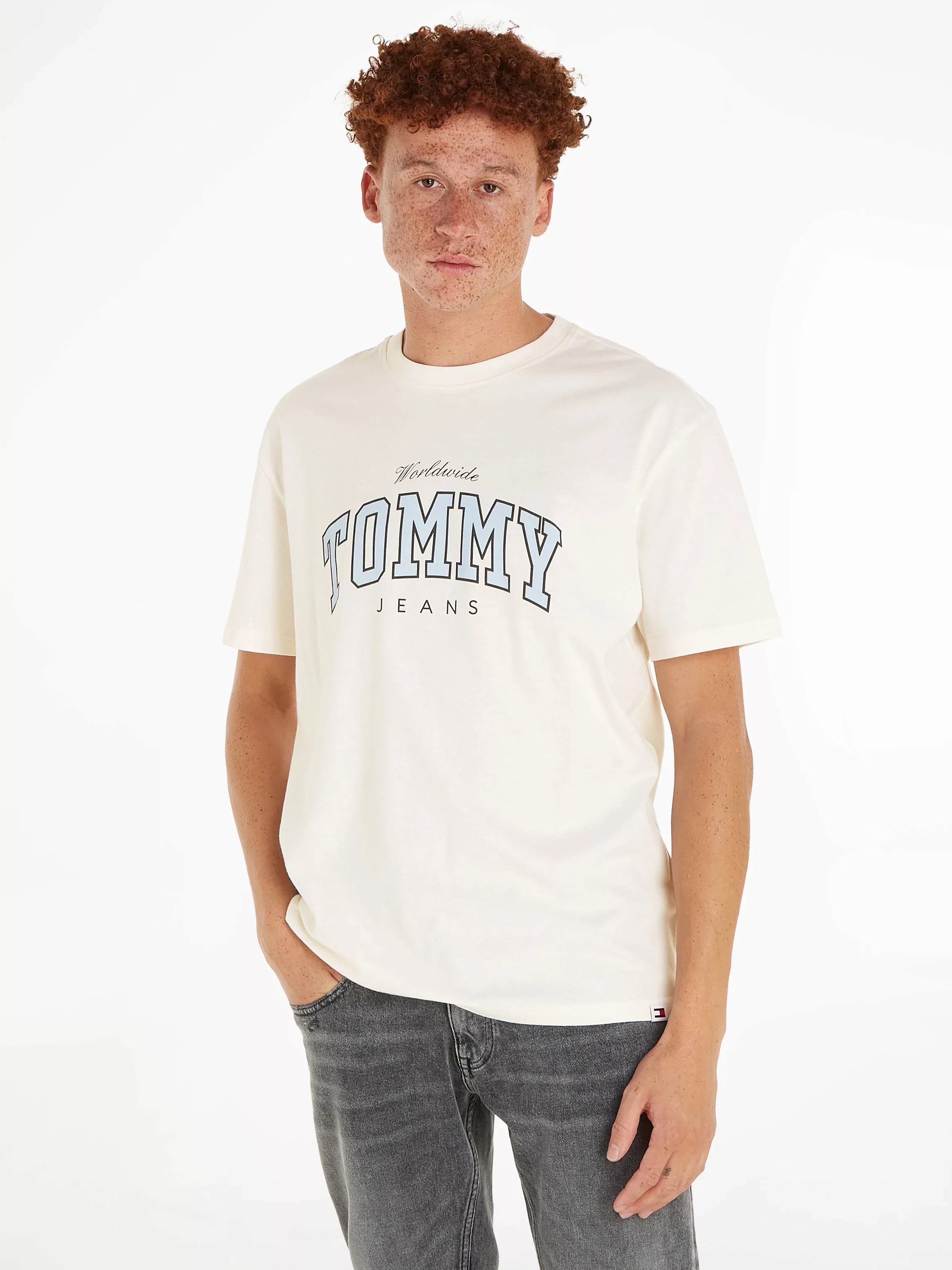 Tommy Jeans T-Shirt "TJM REG VARSITY WW TEE EXT", mit Rundhalsausschnitt günstig online kaufen