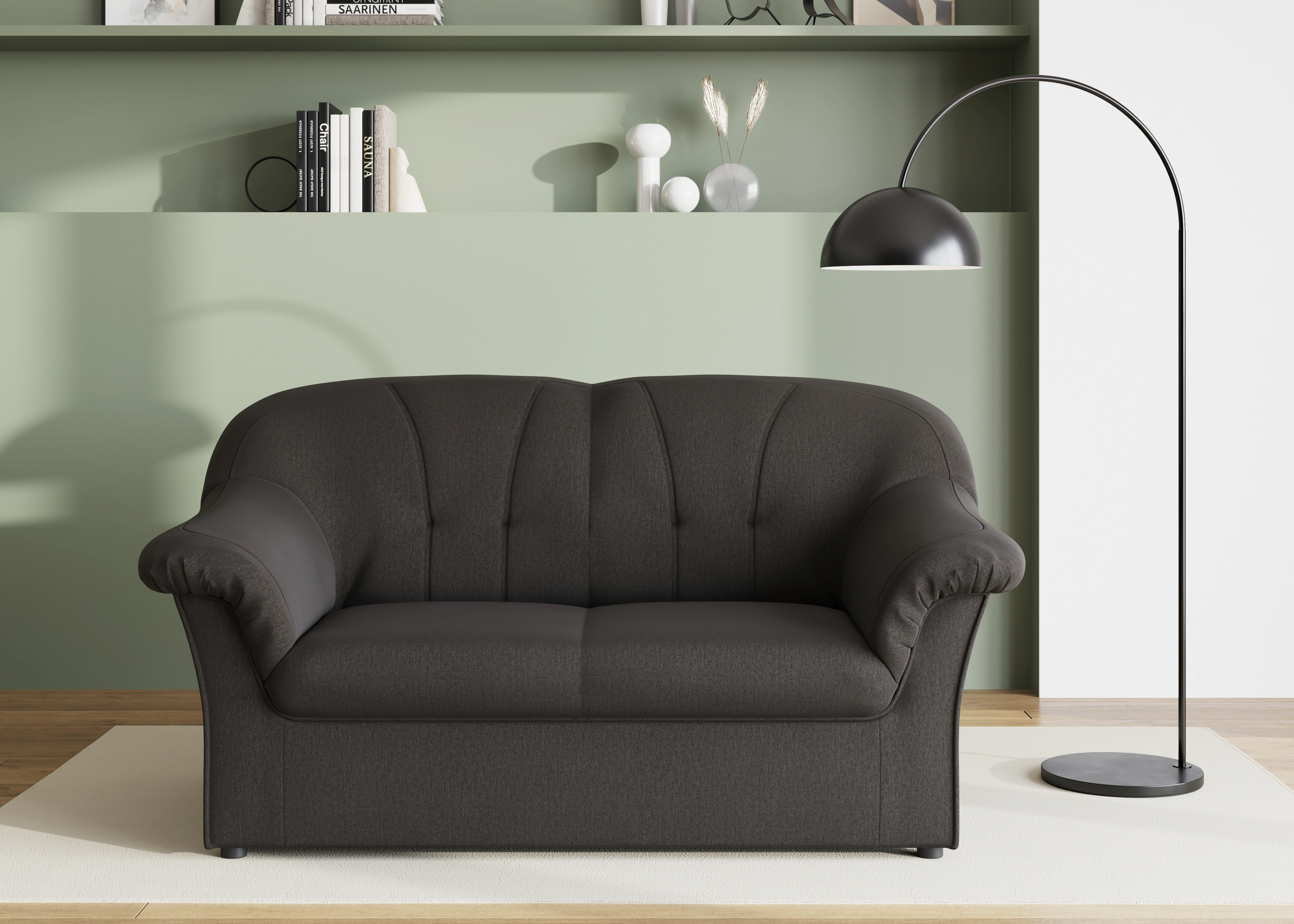 DOMO collection 2-Sitzer "Pegnitz für kleine Räume, Breite 155cm,", zeitlos günstig online kaufen