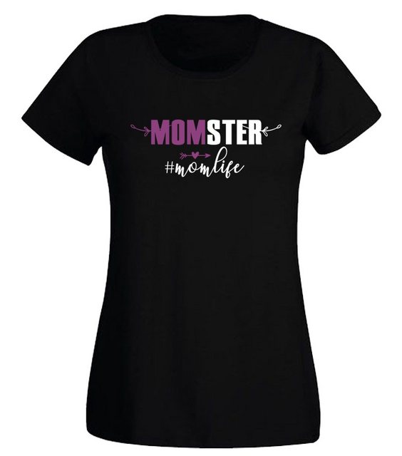 G-graphics T-Shirt Damen T-Shirt - MOMster - #momlife Slim-fit, mit Frontpr günstig online kaufen