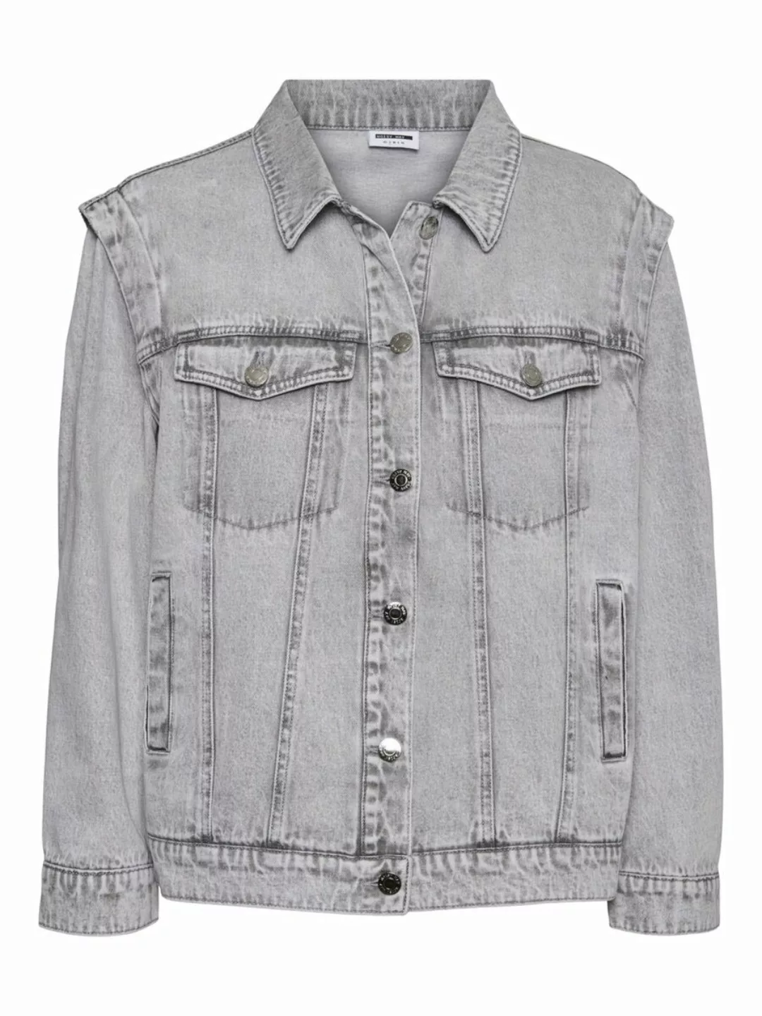 NOISY MAY Jeans Jacke Damen Grau günstig online kaufen
