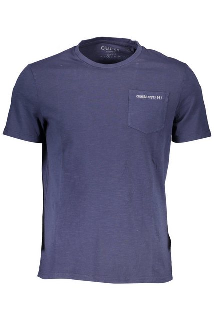 GUESS JEANS T-Shirt Herren Kurzarm-T-Shirt Blau aus Bio-Baumwolle mit günstig online kaufen