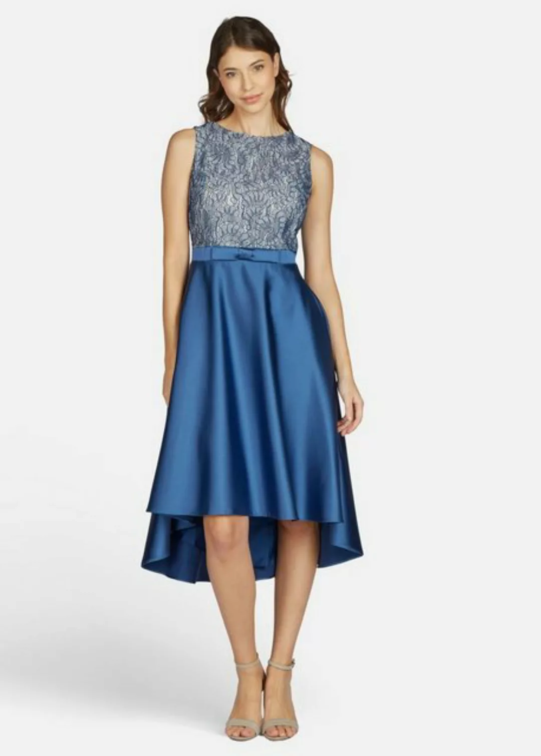 Kleo Abendkleid mit High-Low-Rock aus Satin günstig online kaufen