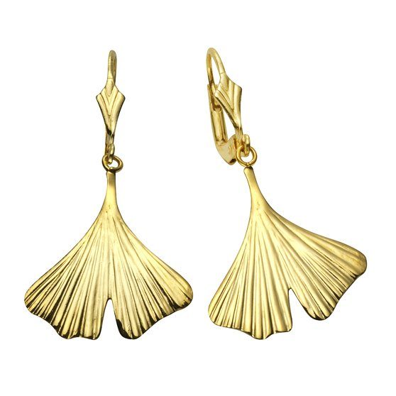 Vivance Paar Ohrhänger "333/- Gelbgold Ginkgo 3,5cm" günstig online kaufen