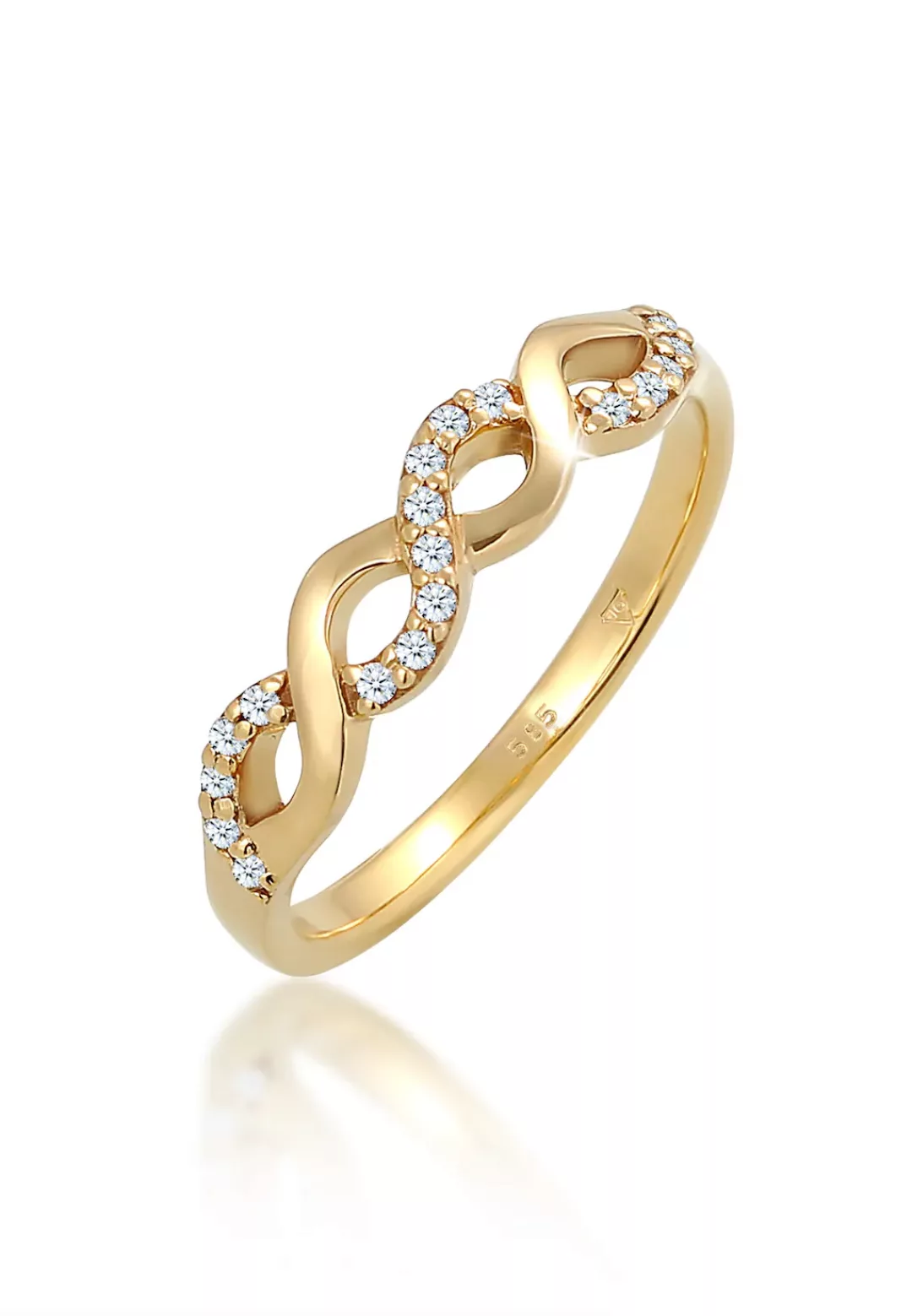 Elli DIAMONDS Verlobungsring "Infinity Verlobung Diamant (0.09 ct.) 585 Gel günstig online kaufen