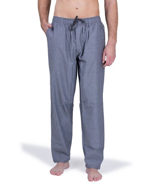 Moonline Schlafhose Herren Webhose Freizeithose Loungewear aus 100% Baumwol günstig online kaufen