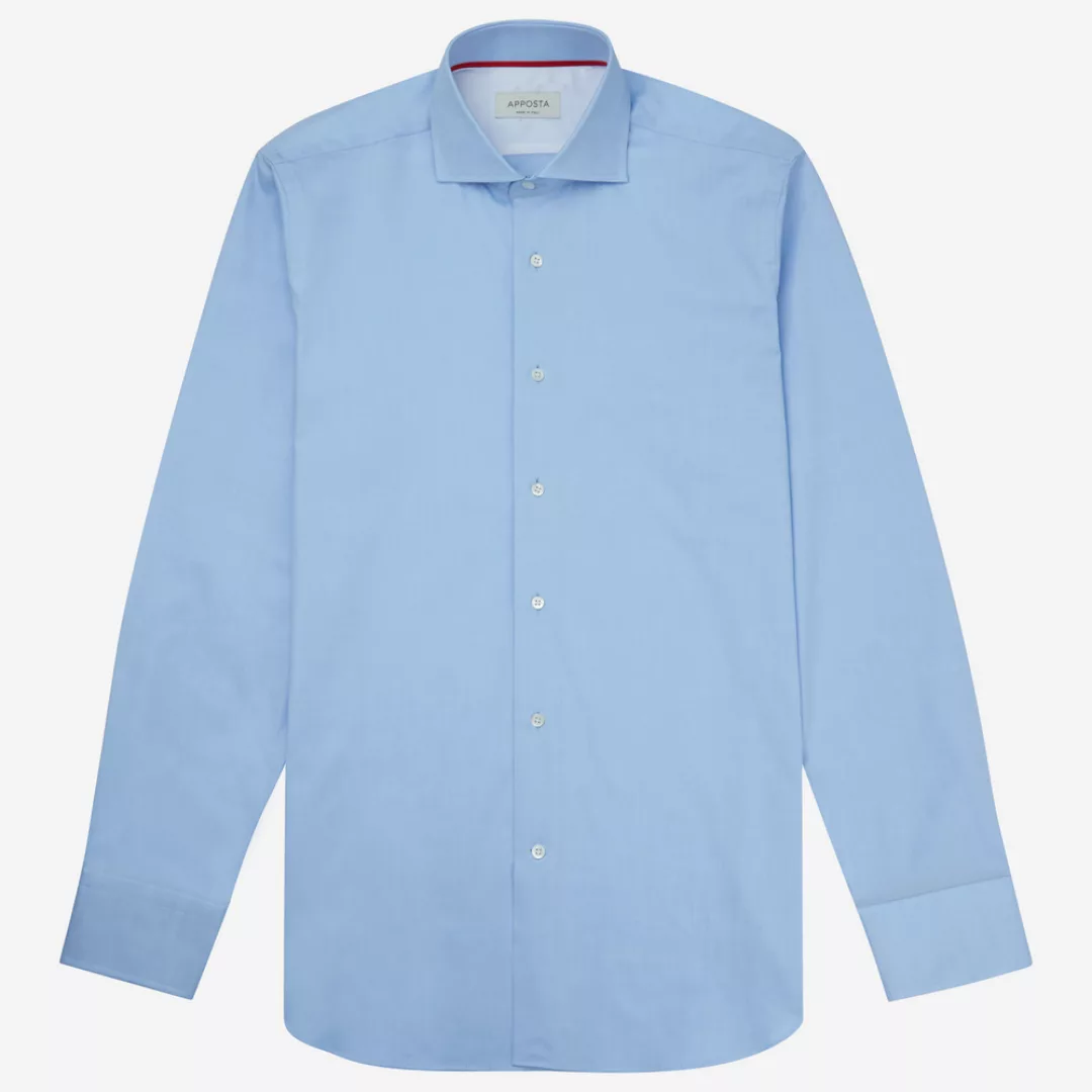 Hemd  einfarbig  hellblau 100% reine baumwolle oxford, kragenform  niedrige günstig online kaufen