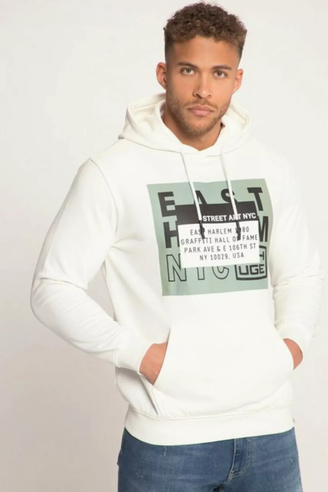 STHUGE Fleecejacke STHUGE Hoodie Kapuze XL Print bis 8 XL günstig online kaufen