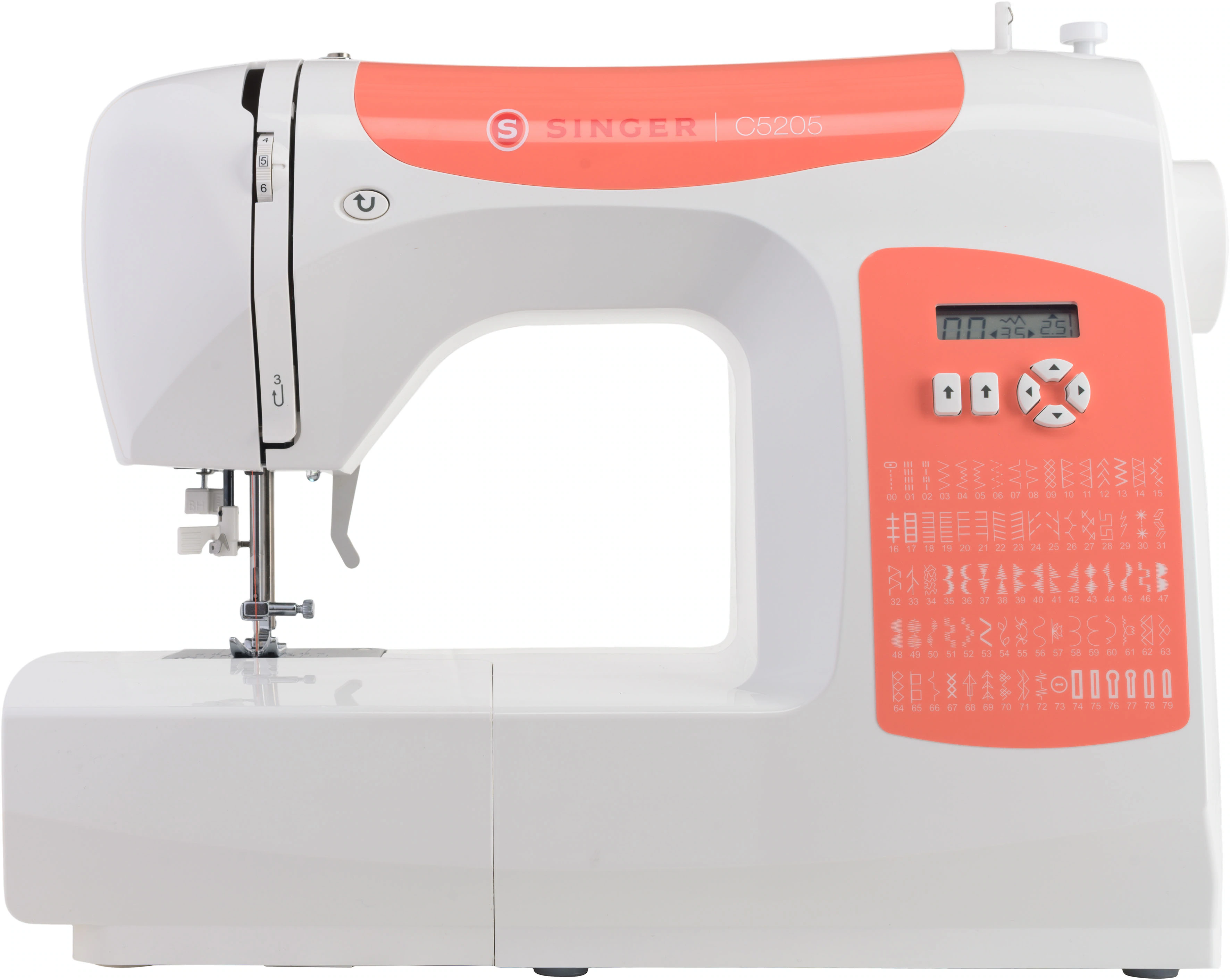 Singer Computer-Nähmaschine »C5205 Orange«, 60 Programme günstig online kaufen