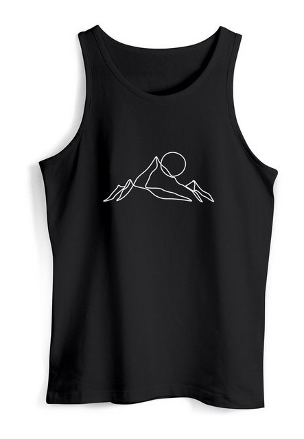 Neverless Tanktop Herren Tank-Top Berge Wandern Brustprint Aufdrucke Gebirg günstig online kaufen