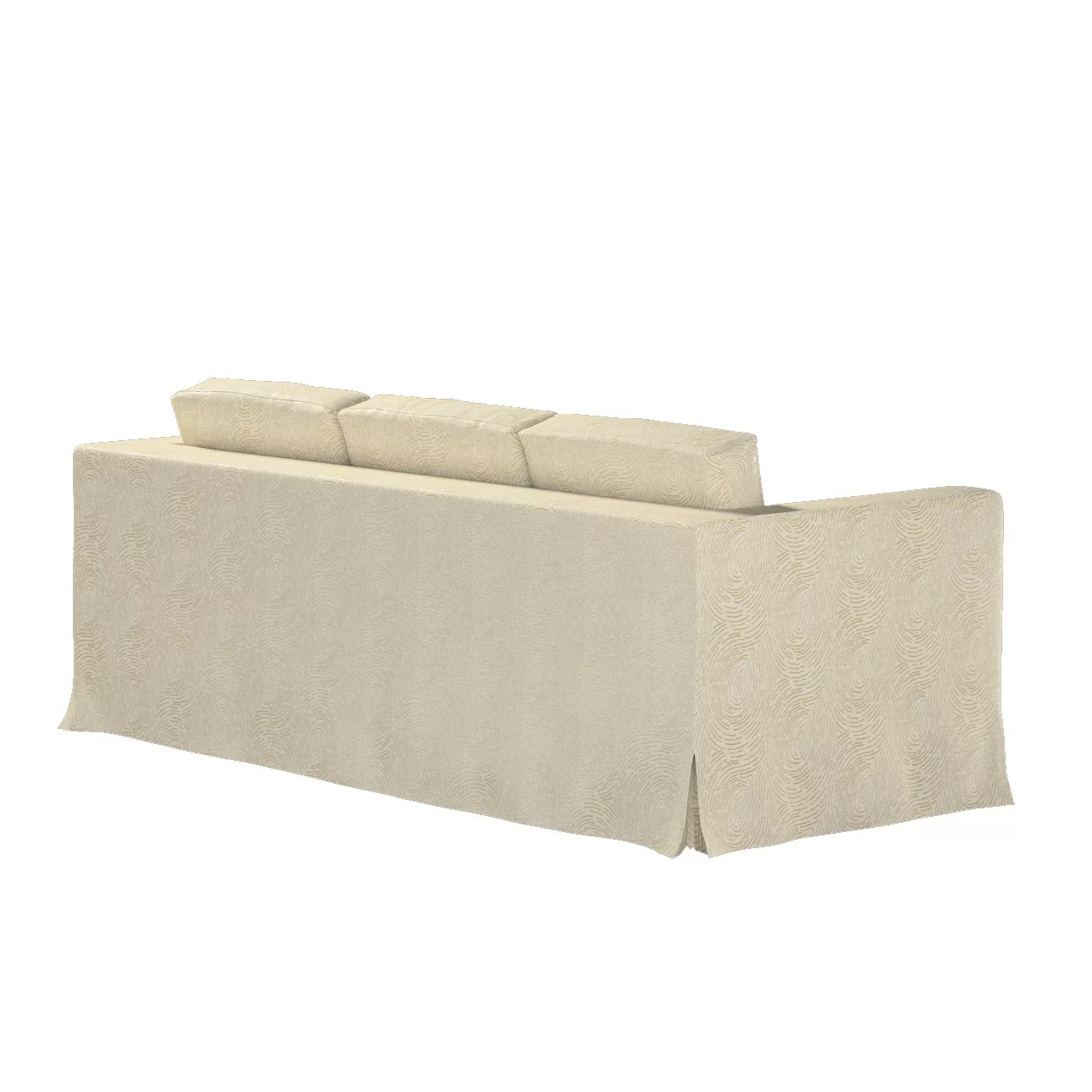 Bezug für Karlanda 3-Sitzer Sofa nicht ausklappbar, lang, beige-golden, Bez günstig online kaufen