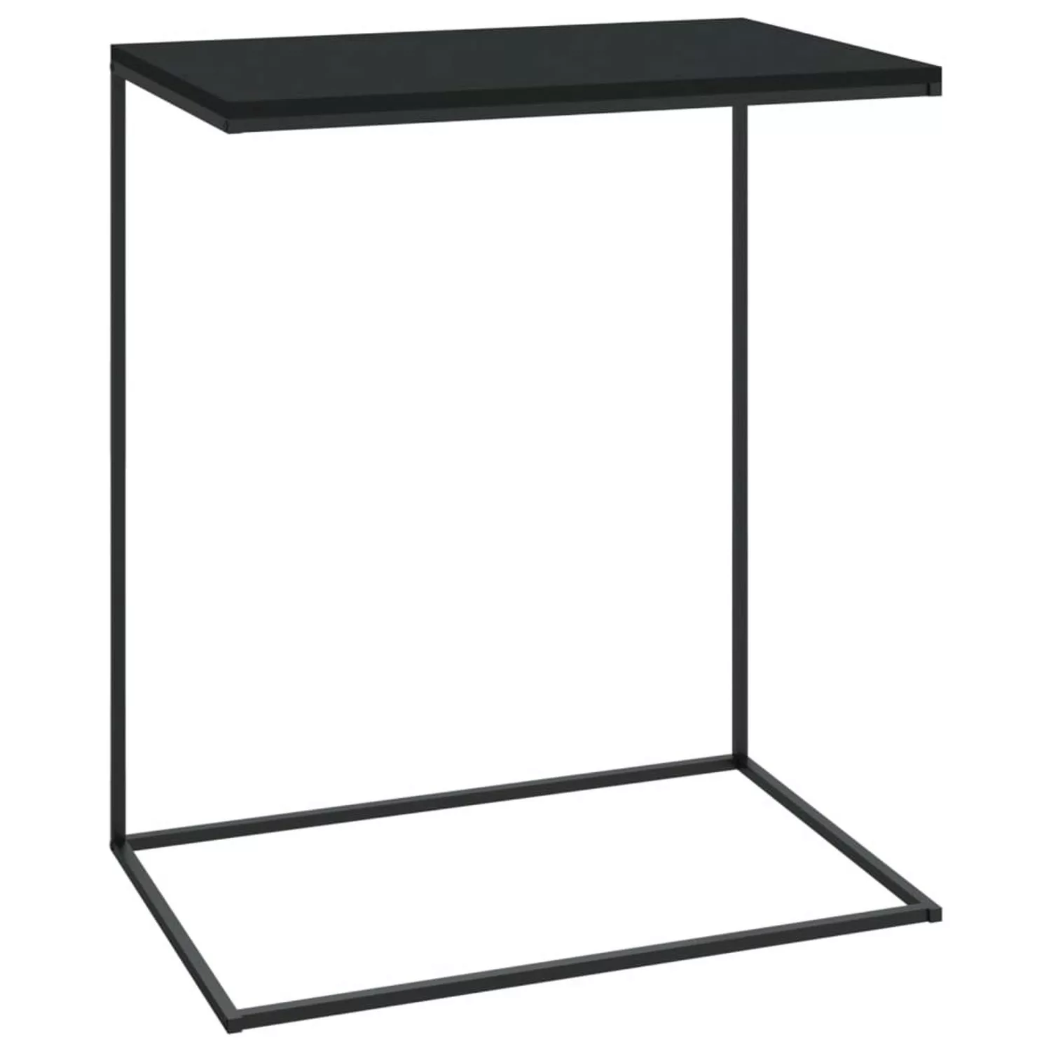 Beistelltisch Schwarz 55x35x66 Cm Spanplatte günstig online kaufen