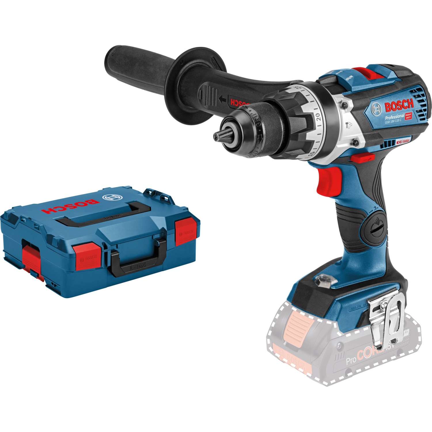 Bosch Professional Akku-Schlagbohrschrauber GSB 18V-110 C Solo in L-Boxx günstig online kaufen