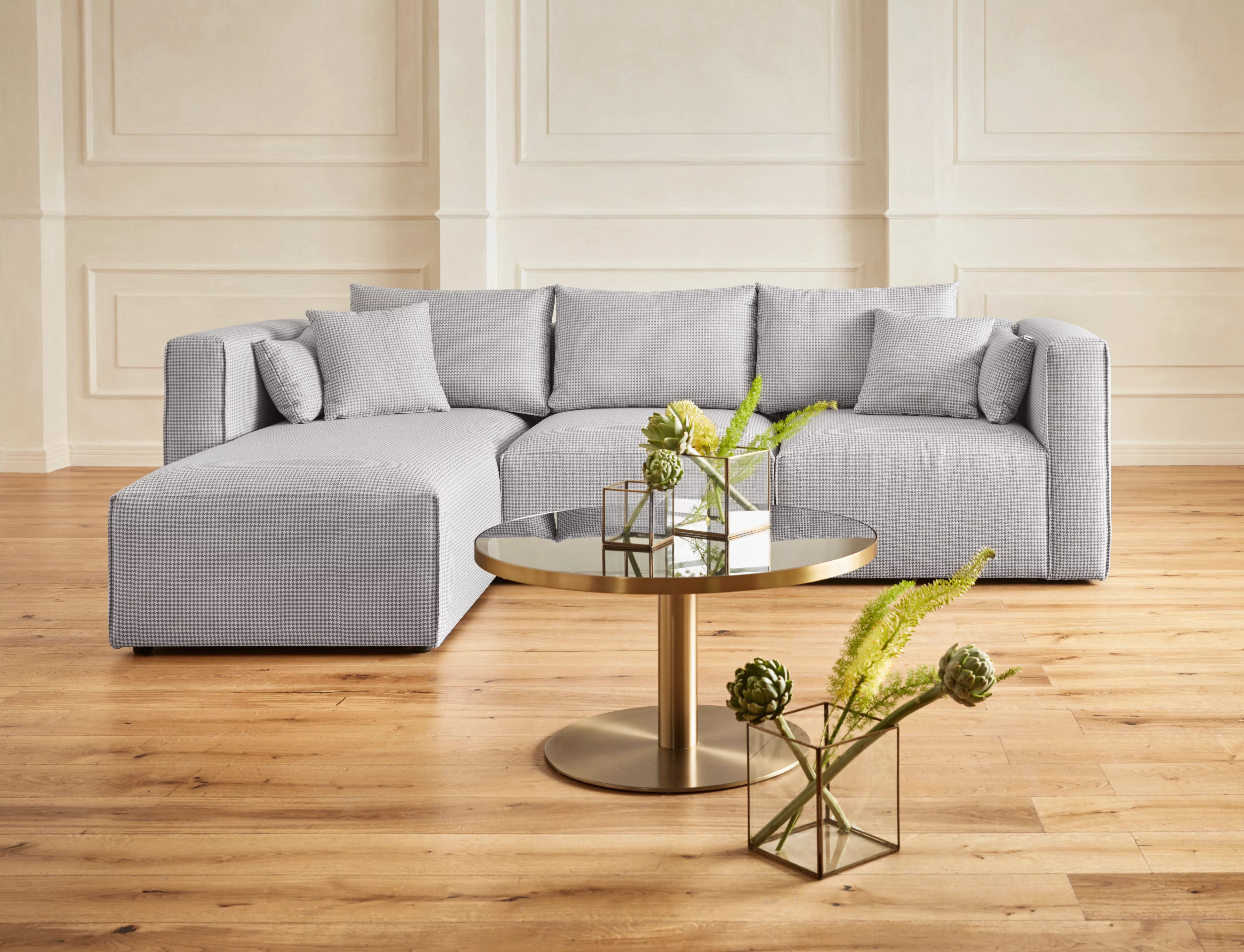 Home affaire Ecksofa "Comfine L-Form", zusammengesetzt aus Modulen, 3 Bezug günstig online kaufen