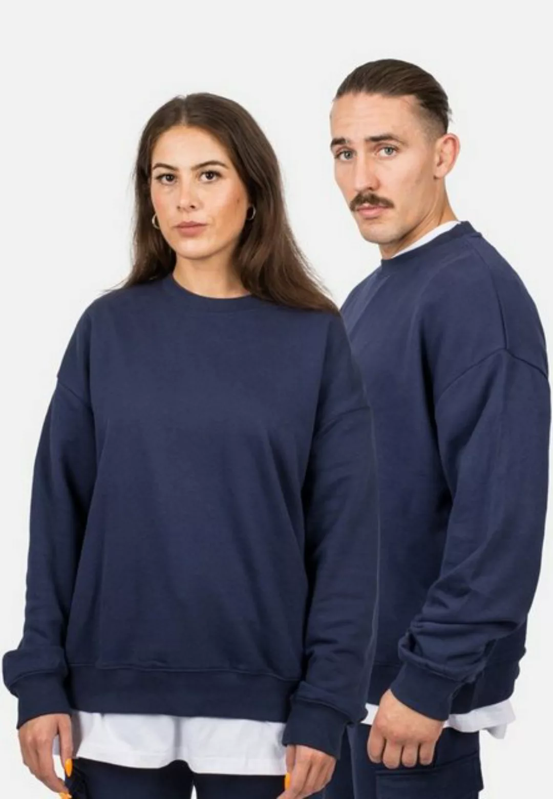 Blackskies Hoodie Oversized Heavyweight Crewneck Sweater - Navyblau X-Large günstig online kaufen