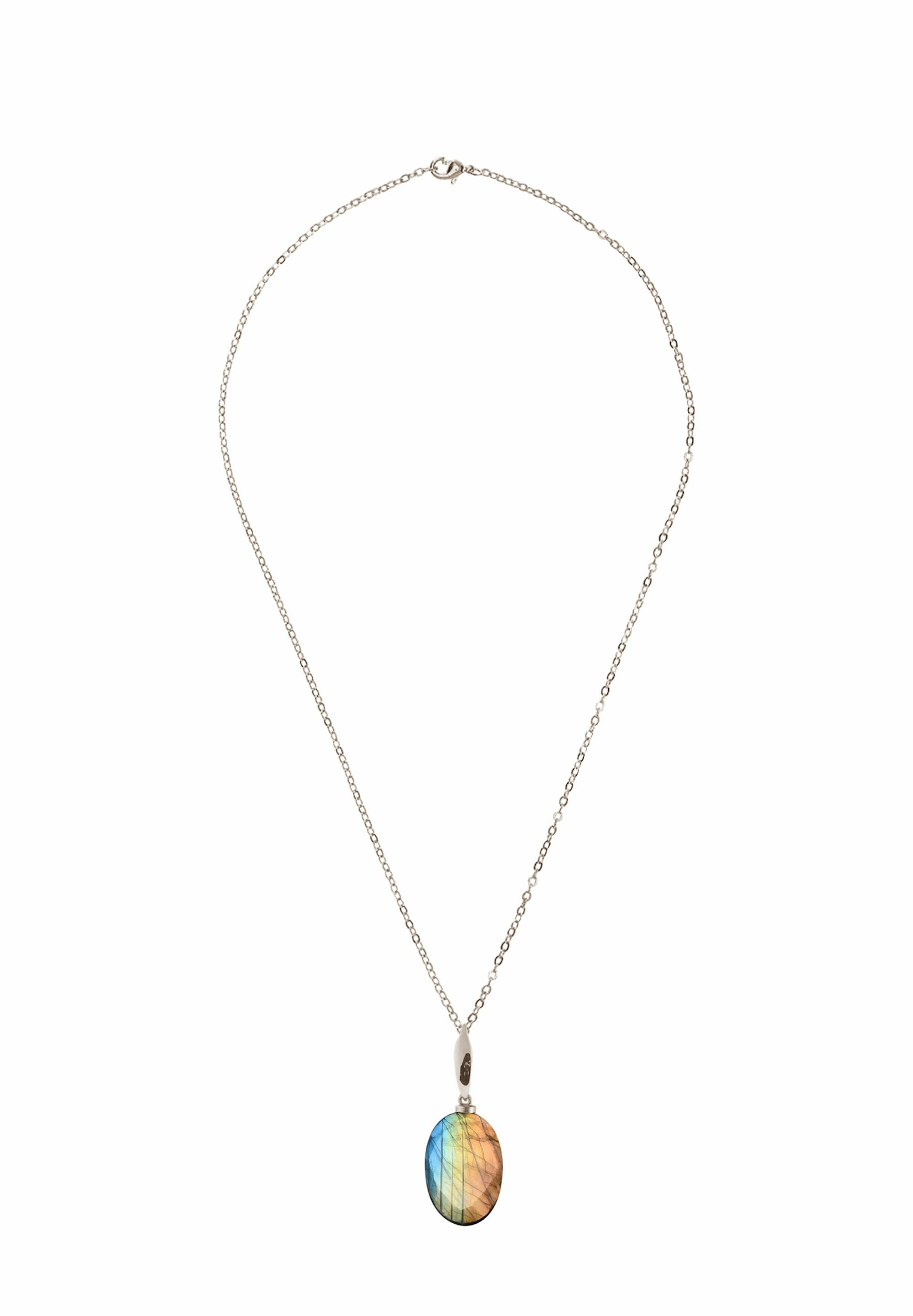 Gemshine Kette mit Anhänger ovaler 3-D günstig online kaufen