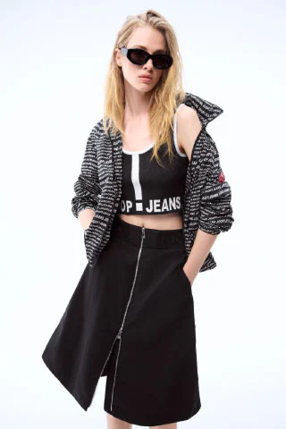 Joop Jeans A-Linien-Rock "Samira", mit Reißverschluss günstig online kaufen