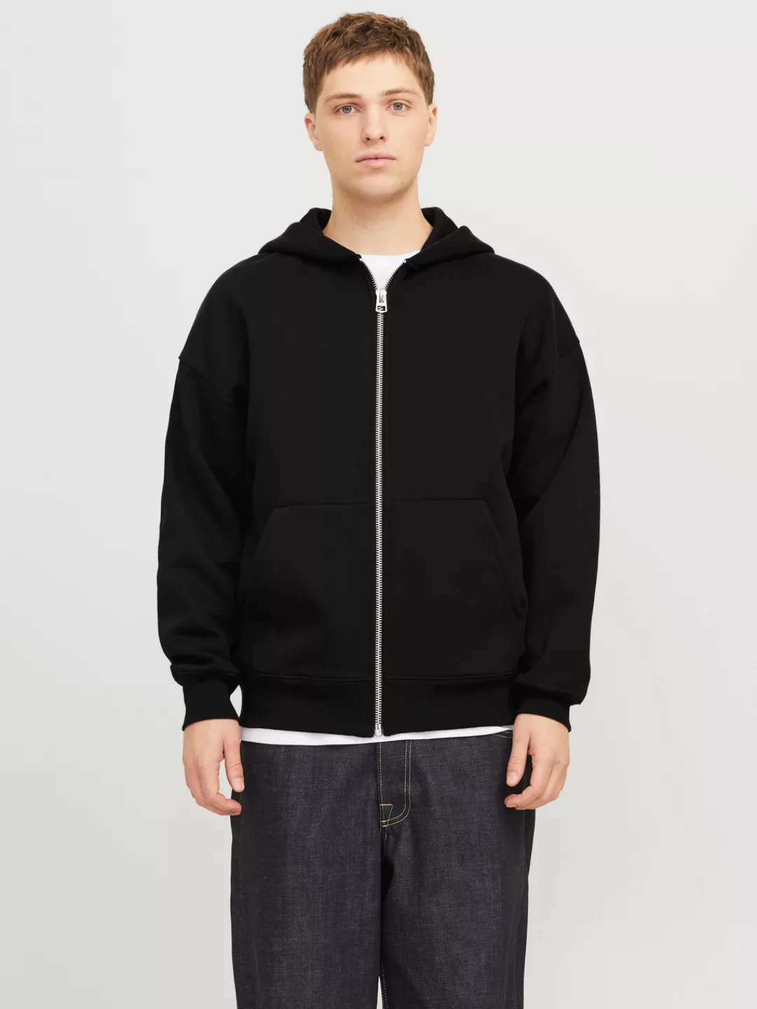 Jack & Jones Kapuzensweatjacke "JJEURBAN EDGE SWEAT ZIP HOOD NOOS", mit Rip günstig online kaufen