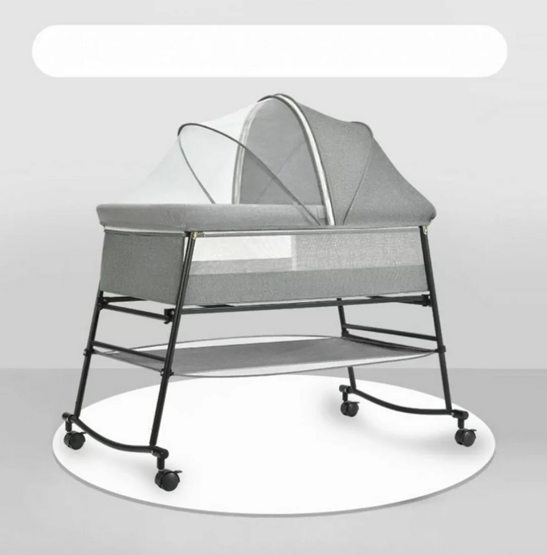 TPFLiving Beistellbett rollbares Babybett Babywiege Liegefläche verstellbar günstig online kaufen