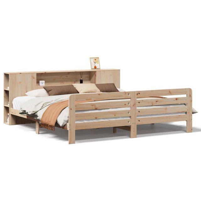 vidaXL Bett, Massivholzbett ohne Matratze 200x200 cm Kiefer günstig online kaufen