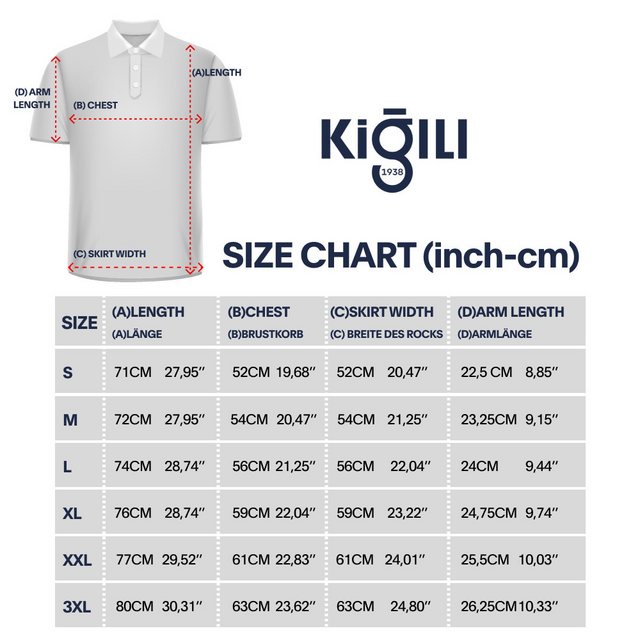 KIGILI Poloshirt Herren-T-Shirts, Polokragen, besticktes T-Shirt, kurzärmli günstig online kaufen