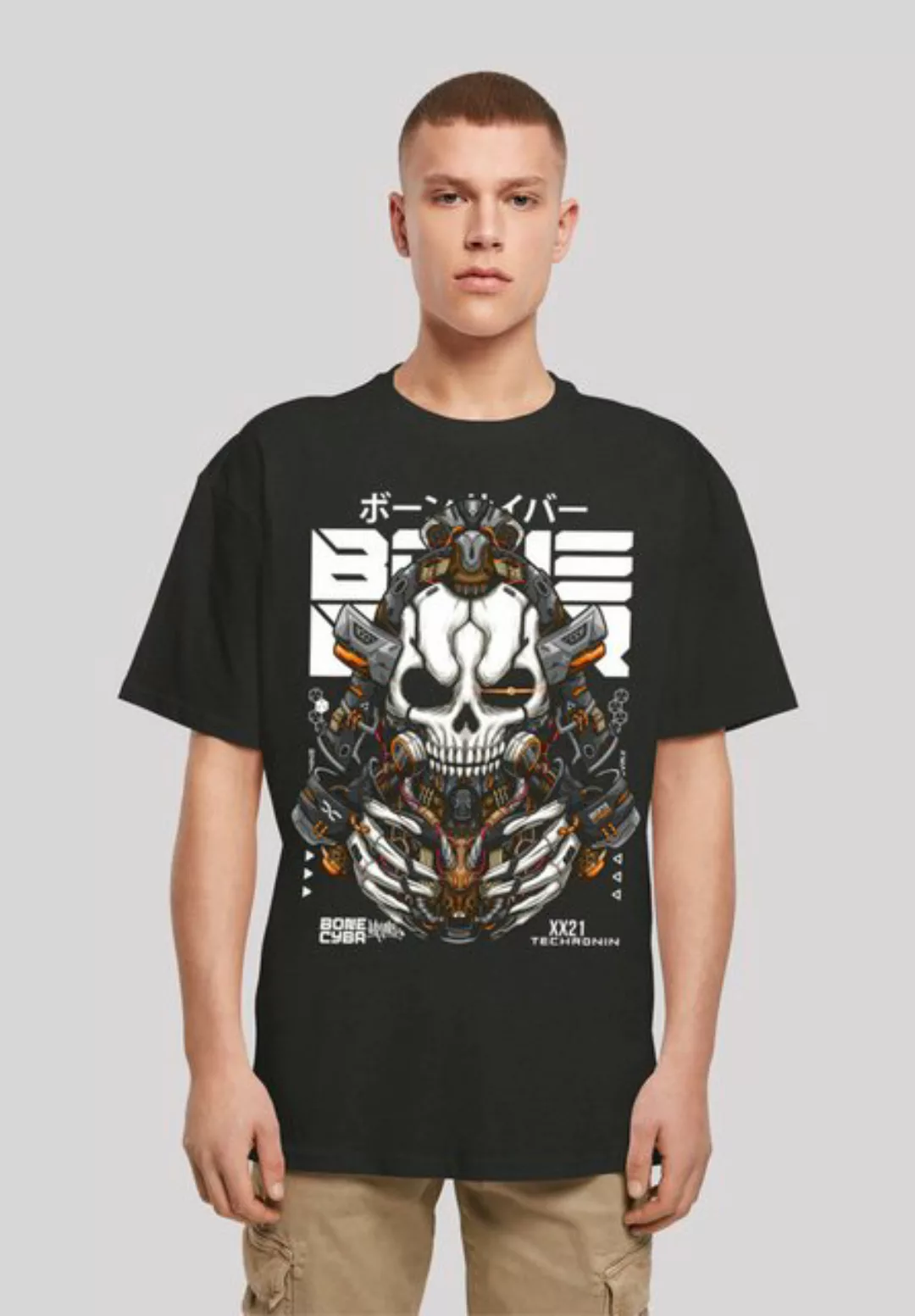 F4NT4STIC T-Shirt "Bone Cyber Techronin CYBERPUNK STYLES", Print günstig online kaufen