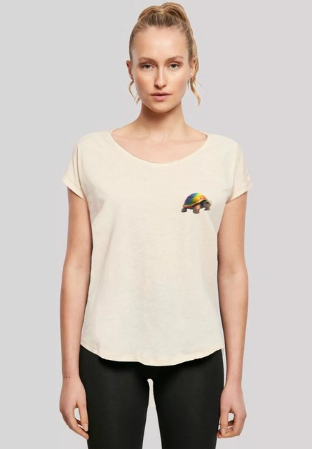 F4NT4STIC T-Shirt "Rainbow Turtle LONG TEE", Print günstig online kaufen