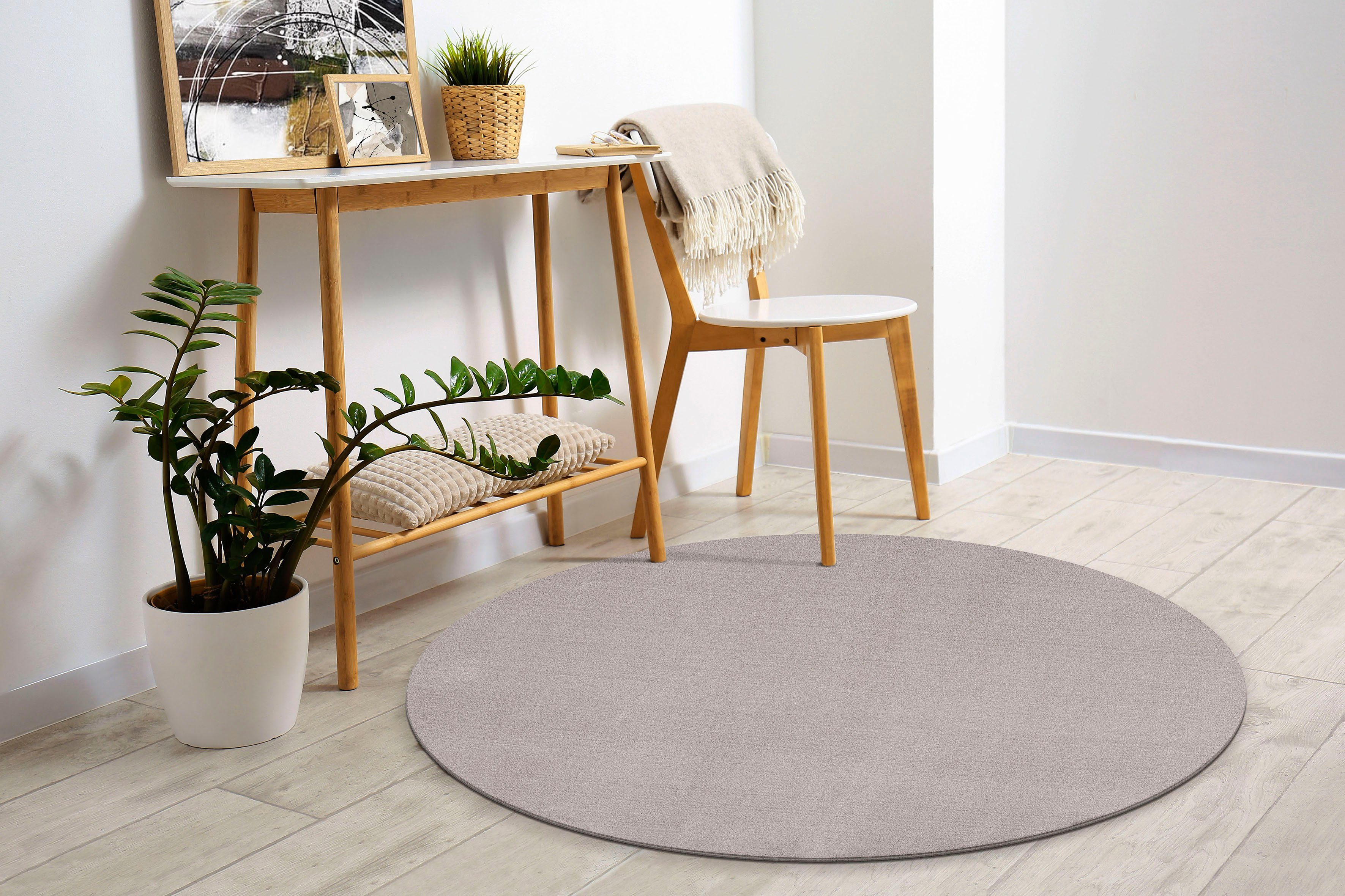 merinos Teppich »Loft 37«, rund, 16 mm Höhe, Kunstfellteppich besonders wei günstig online kaufen