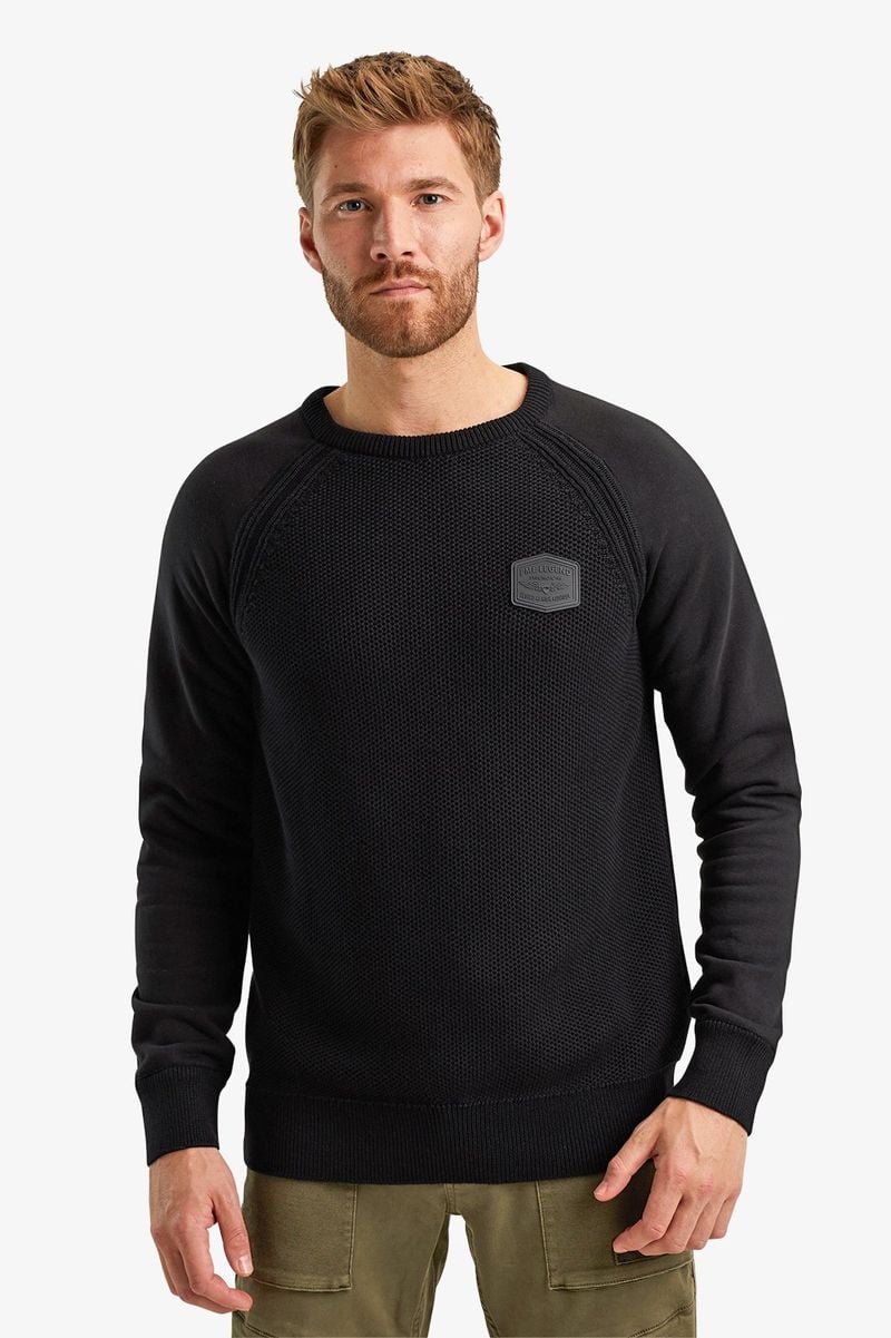 PME Legend Sweater Knit Sweat Schwarz - Größe L günstig online kaufen