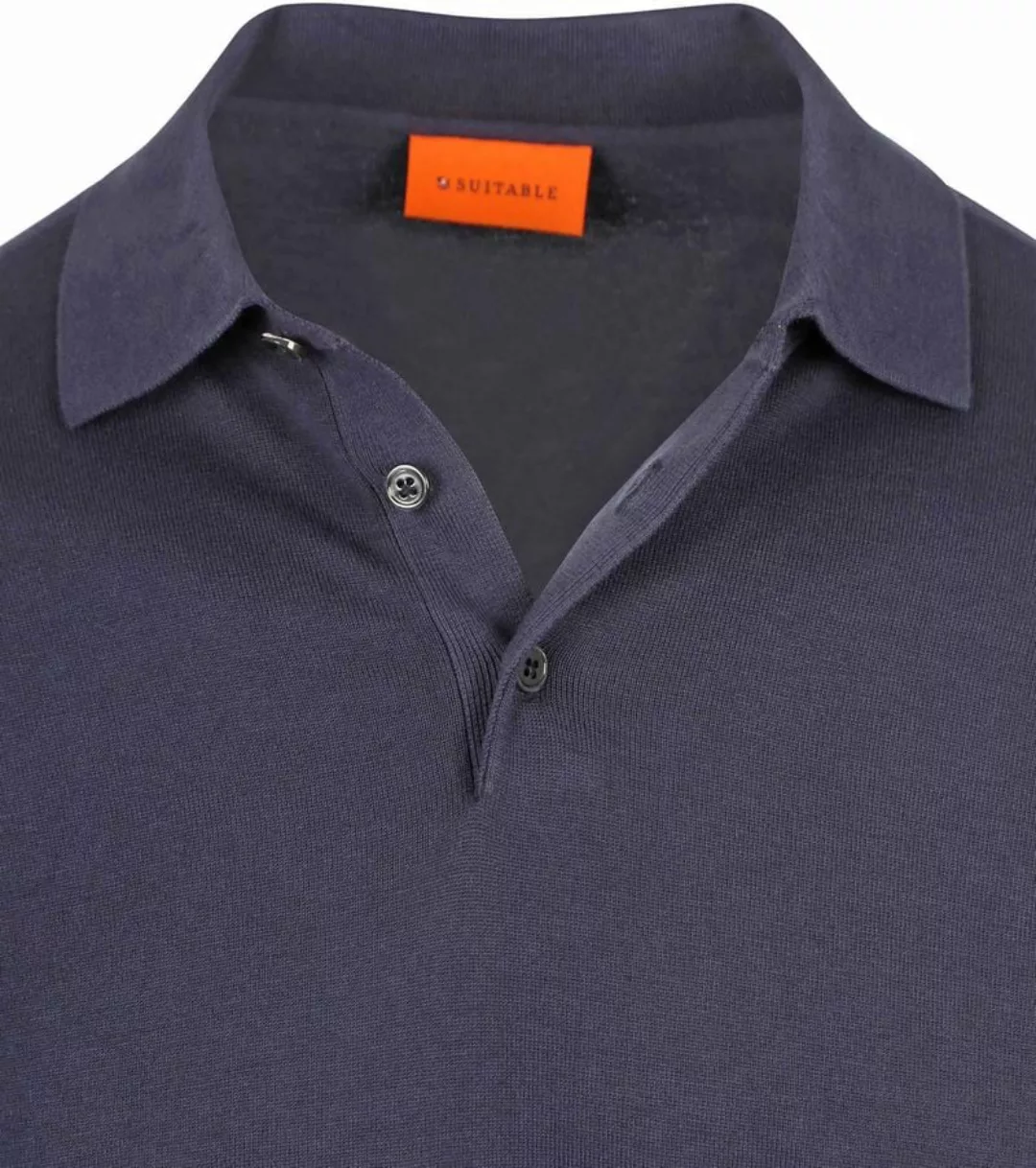 Suitable Compact Cotton Poloshirt Navy - Größe XL günstig online kaufen