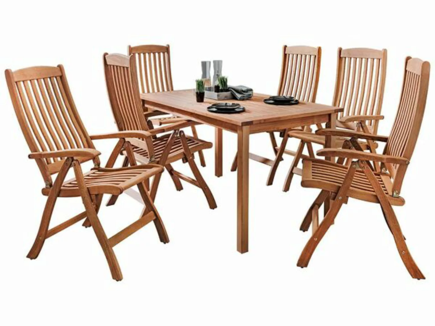 Gartenmöbel-set 'Calea', 7-teilig, 6 Sessel, 1 Tisch günstig online kaufen