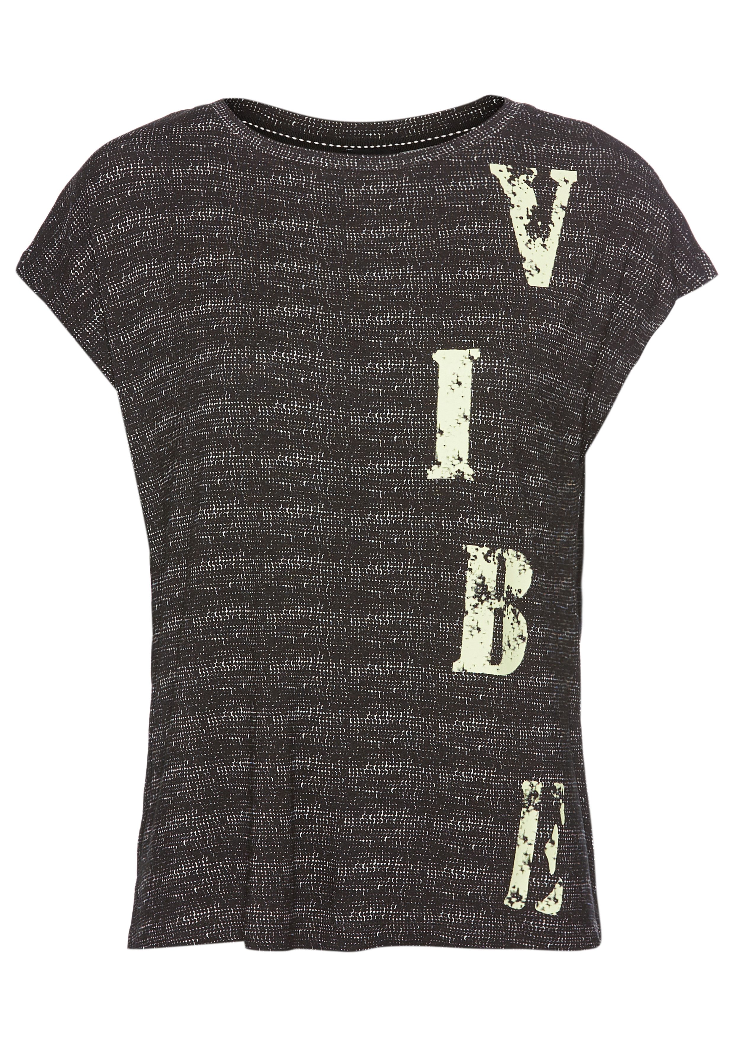 Laura Scott T-Shirt in besonderer Melange-Optik günstig online kaufen