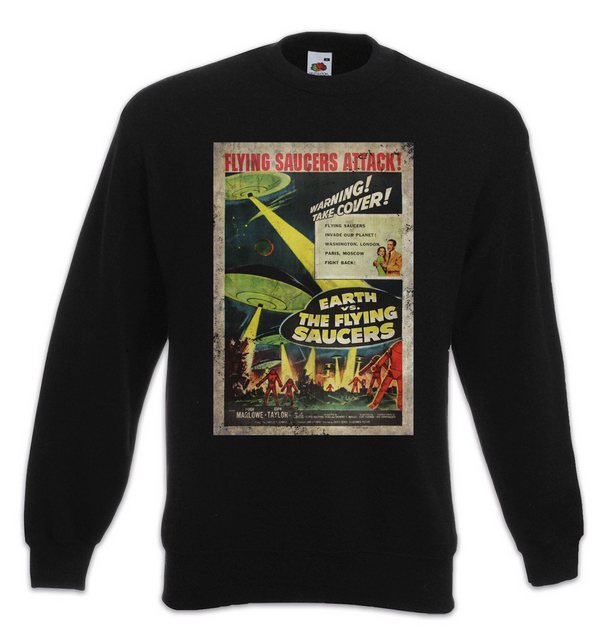 Urban Backwoods Sweatshirt Earth Vs. Flying Saucers I Sweatshirt Ufo Fliege günstig online kaufen