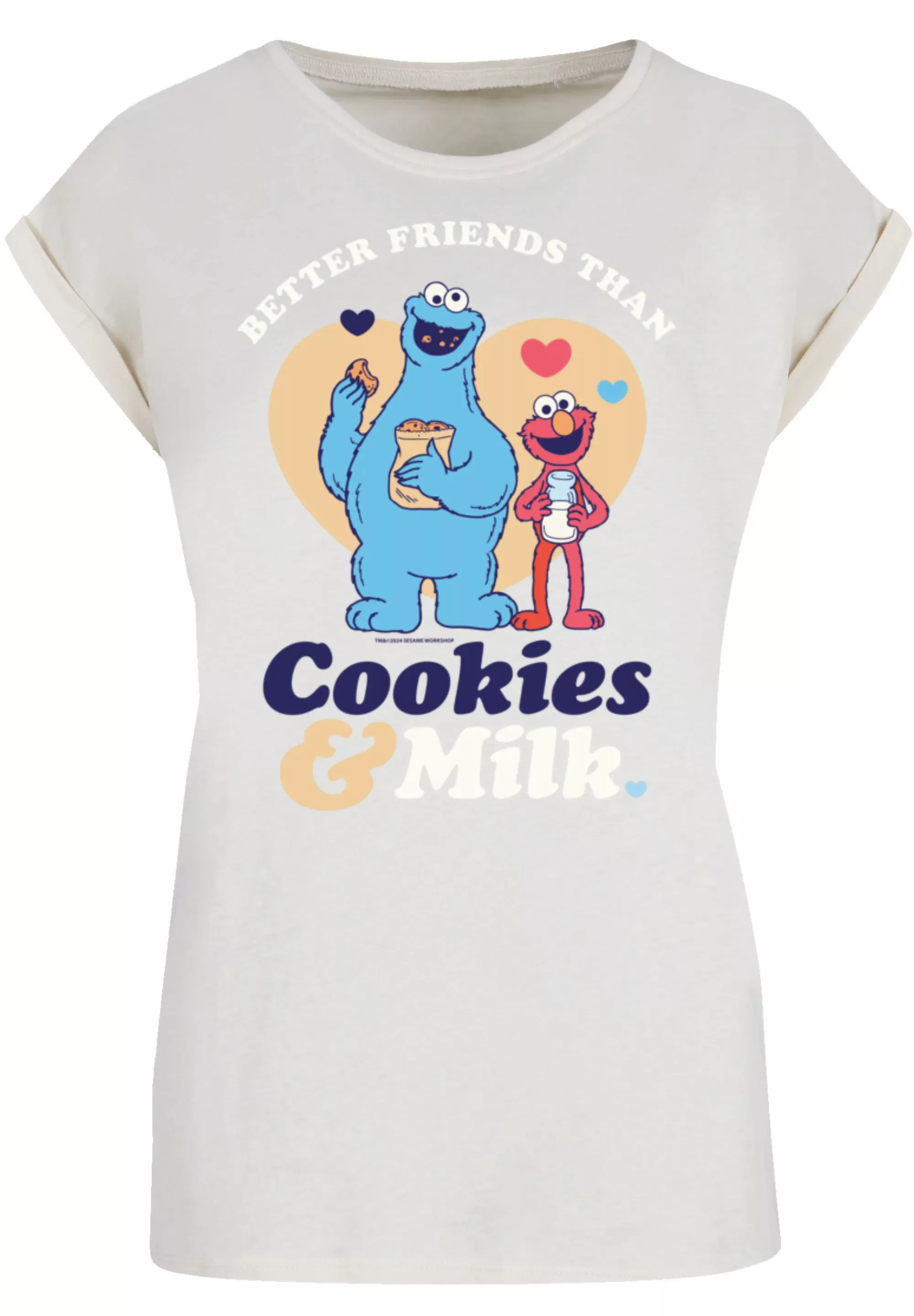 F4NT4STIC T-Shirt "Sesamstraße Cookies & Milk", Premium Qualität, Weihnacht günstig online kaufen