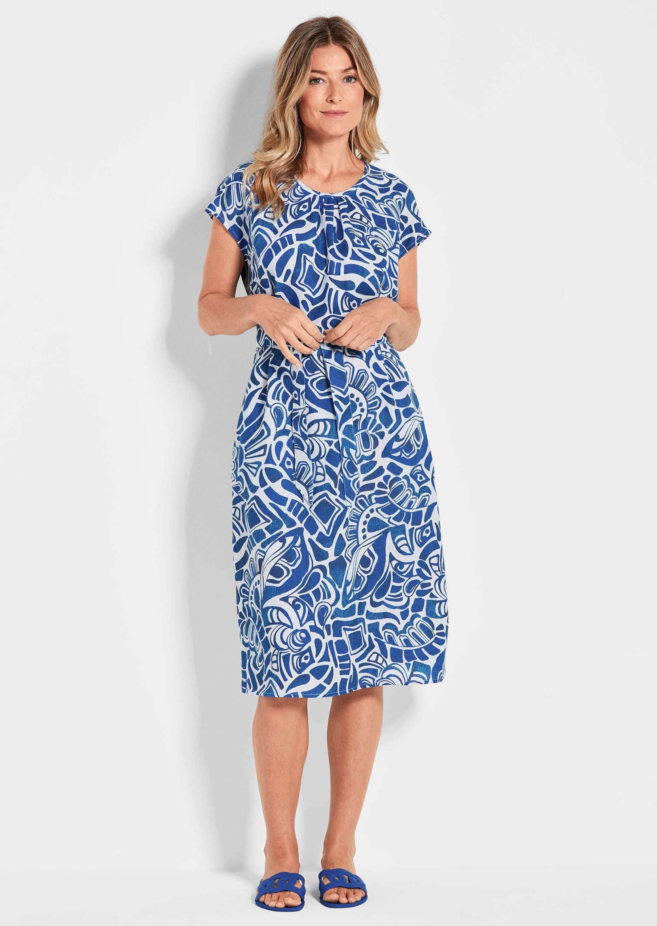 GOLDNER Sommerkleid Kurzgröße: Druckkleid günstig online kaufen
