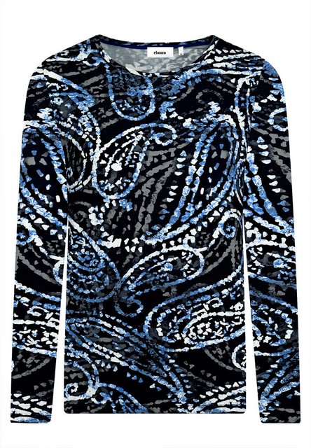 elanza T-Shirt Shirt mit Paisley-Print in Blau (1-tlg) günstig online kaufen