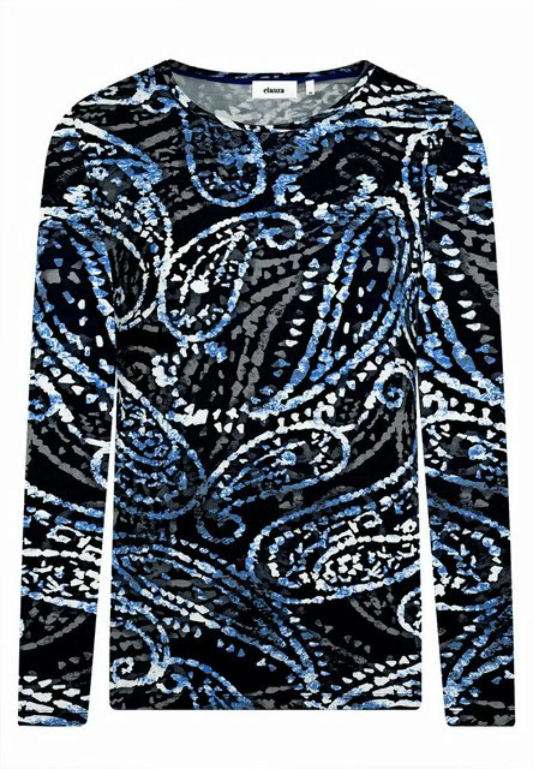 elanza T-Shirt Shirt mit Paisley-Print in Blau (1-tlg) günstig online kaufen