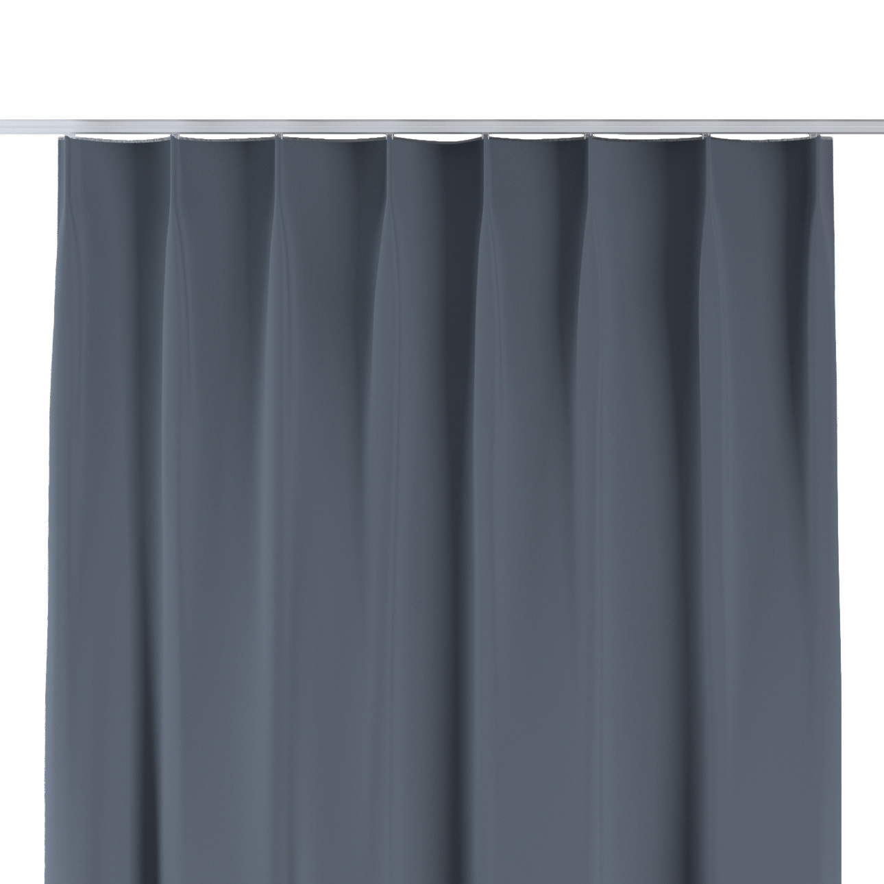 Vorhang mit flämischen 1-er Falten, anthrazit, Blackout 300 cm (269-50) günstig online kaufen