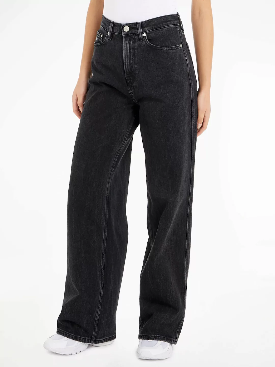 Tommy Jeans Weite Jeans Tommy Jeans CLAIRE - High Waist - Wide Leg mit Logo günstig online kaufen