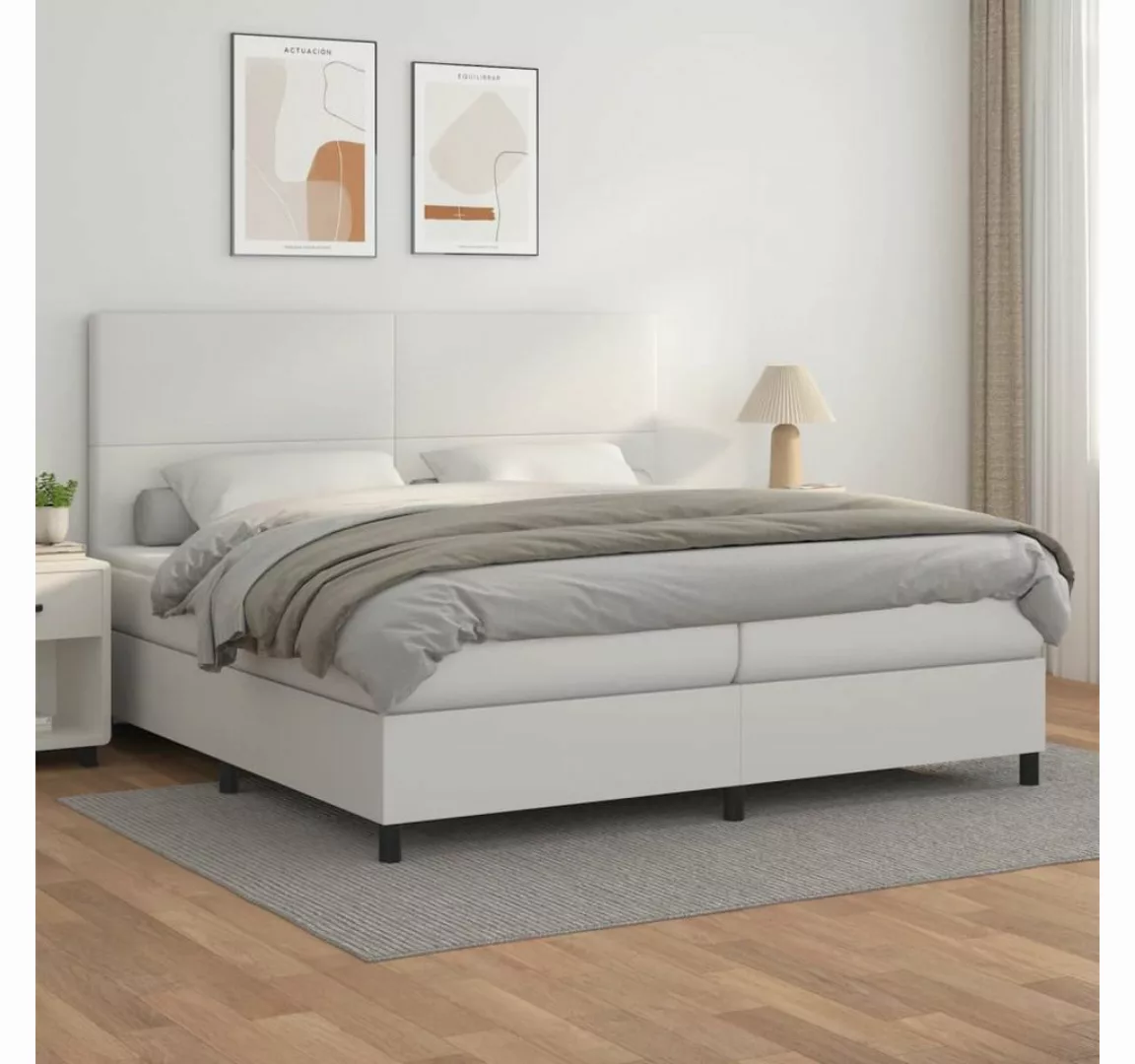 vidaXL Boxspringbett Bett Boxspringbett mit Matratze Kunstleder (200 x 200 günstig online kaufen