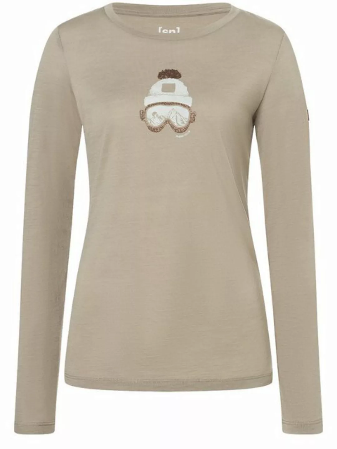 SUPER.NATURAL Sweatshirt für Damen, Merino GOGEANIE Ski Motiv, atmungsaktiv günstig online kaufen