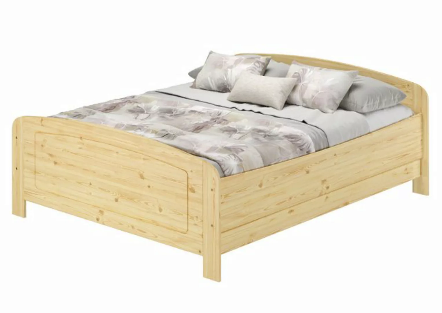 ERST-HOLZ Bett Seniorenbett 160x200 extra hoch Massivholzbett Kiefer, Kiefe günstig online kaufen