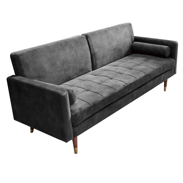 riess-ambiente Schlafsofa COUTURE 196cm grau / braun, Einzelartikel 1 Teile günstig online kaufen