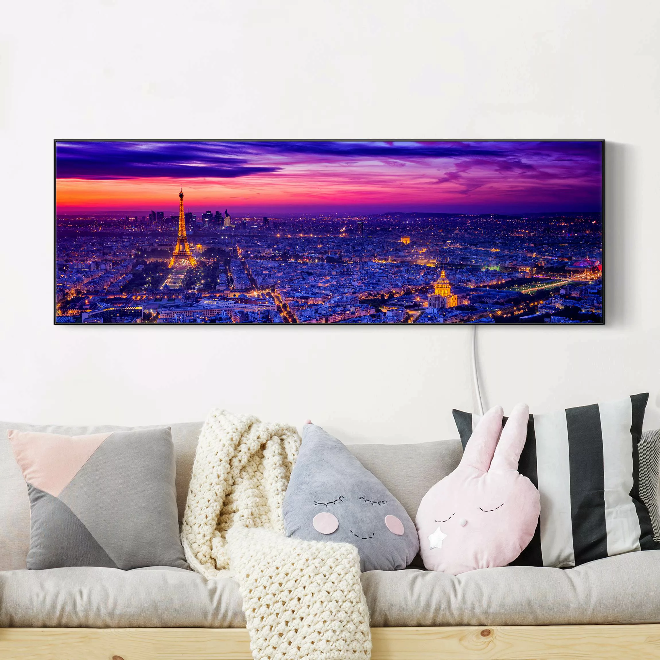 LED-Wechselbild Paris bei Nacht günstig online kaufen