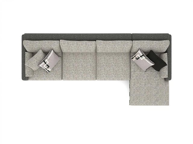 JVmoebel Ecksofa Luxus Sofa L-Form Designer Polstermöbel Grau Ecksofa Neu M günstig online kaufen